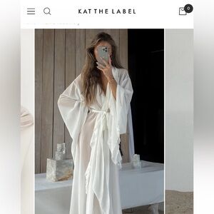 White Hanna Robe by Kat the Label